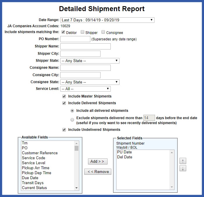 Comprehensive TMS for all shippers and consignees