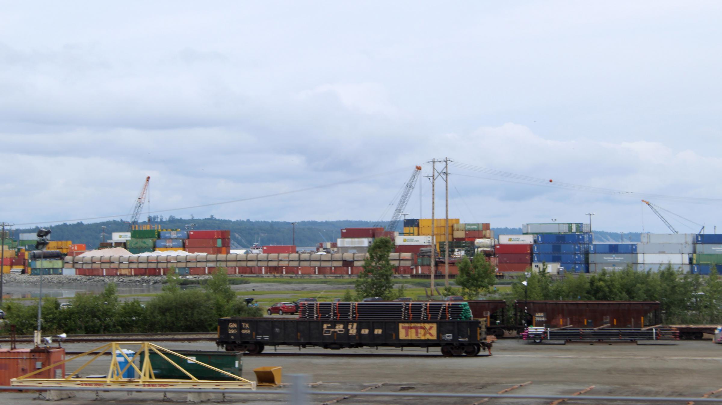 Port of Alaska in Anchorage container drayage and shipping