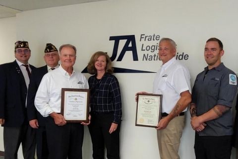 JA Frate received two American Legion awards
