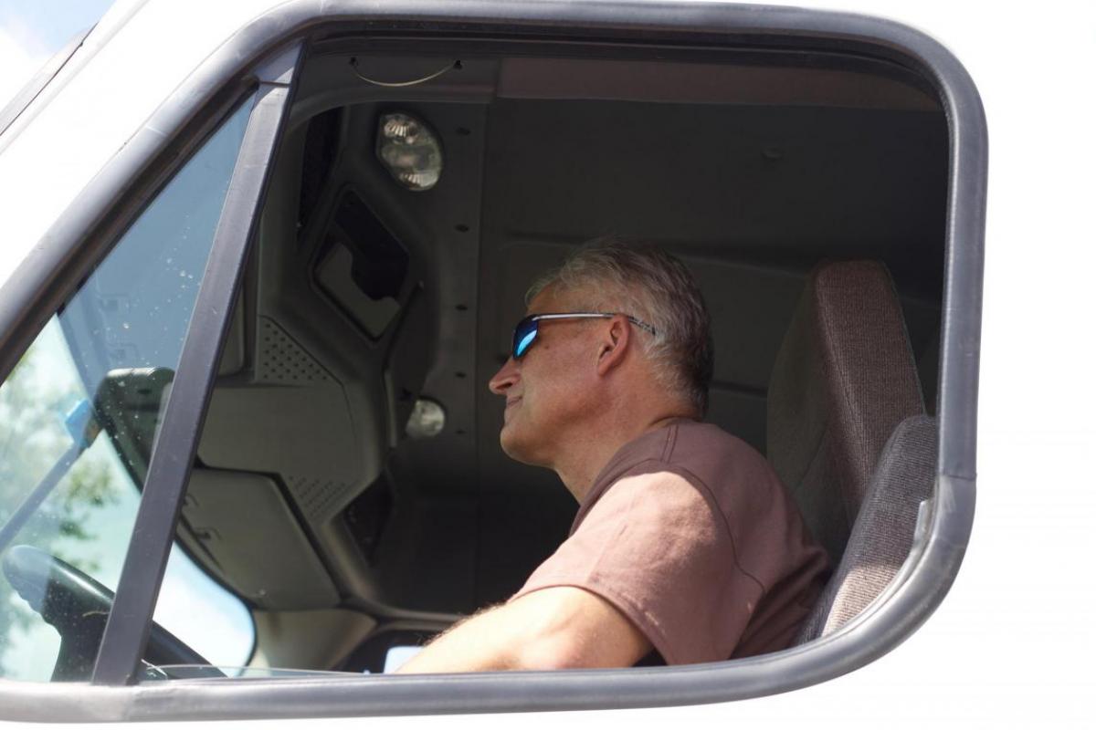 JA Frate Driver in Cab