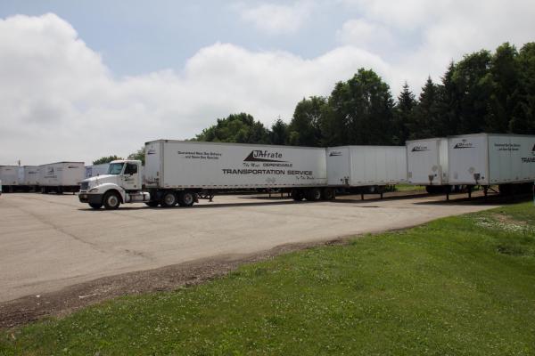 Tractor Trailer Pulling out